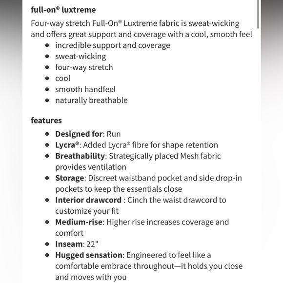 Lululemon Pace Rival Crop “22 - Picture 3 of 3